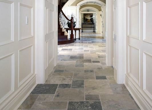 Natural stone flooring
