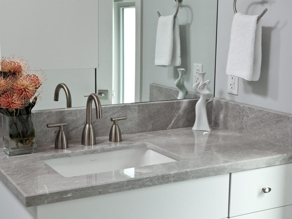 white bathroom vanity Upgrading to a Granite Bathroom Vanity
