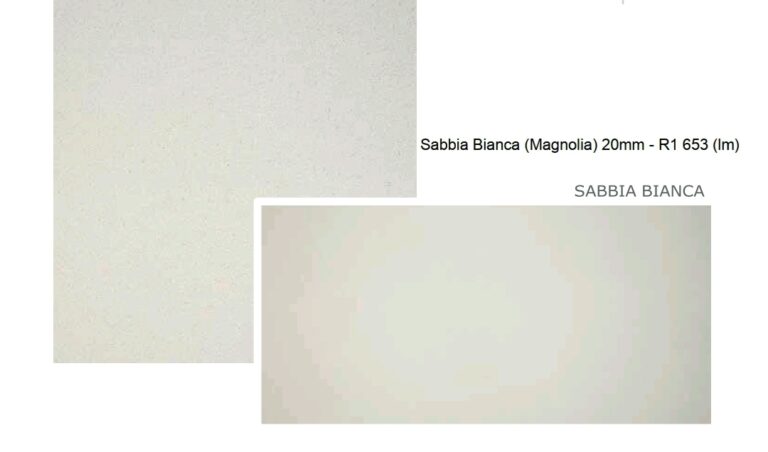 Sabbia Bianca (Magnolia) 20mm - R1 653 (lm)